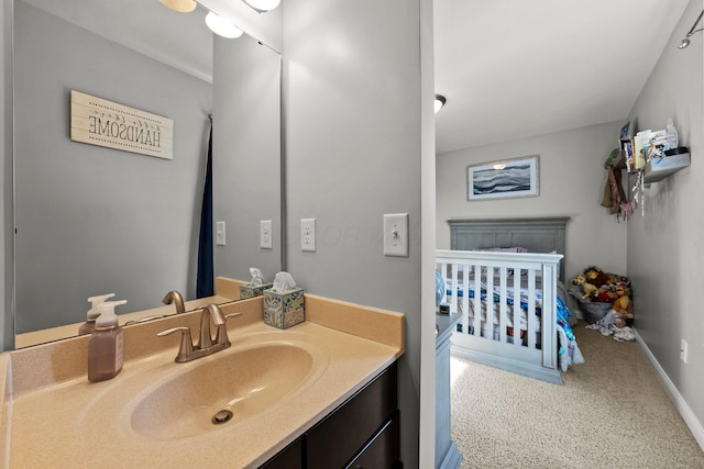 4600 Hirth Hill Rd E, Grove City, OH 43123 - bathroom with baseboards and vanity