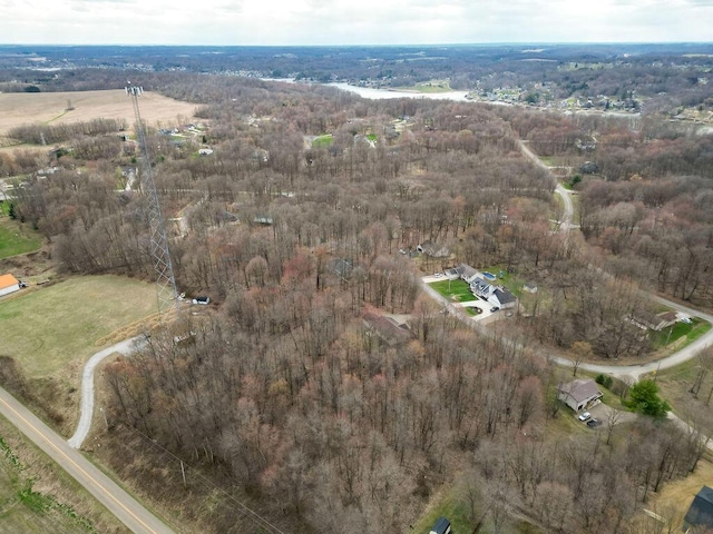 aerial view with a view of trees