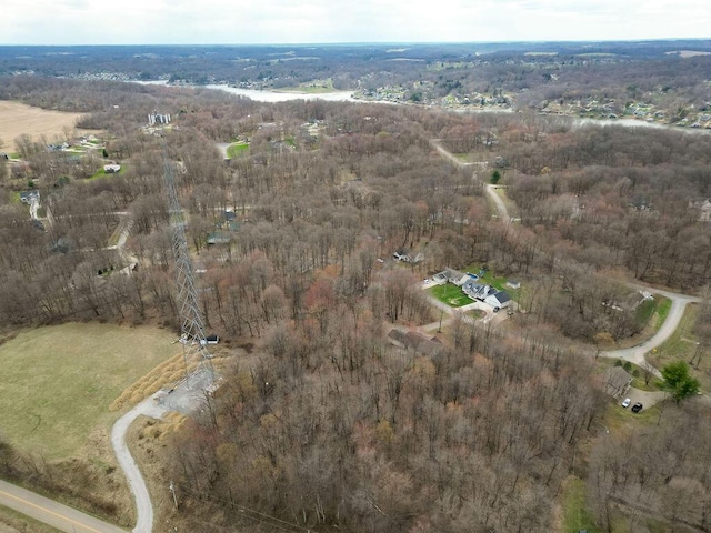 aerial view with a view of trees