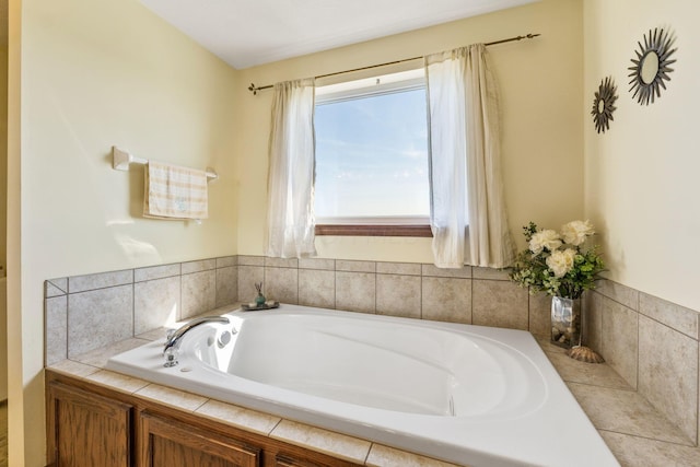 full bath with a bath