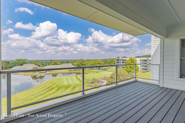 5177 Highpointe Lakes Dr Unit 9403, Westerville, OH 43081 - wooden terrace featuring a water view