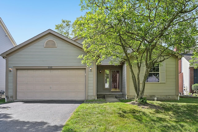 3092 Andrew James Dr, Hilliard, OH 43026 - view of front of home with driveway, a garage, and a front yard