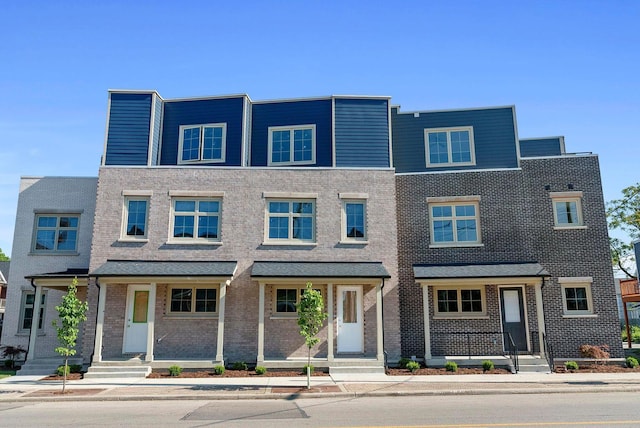 multi unit property with brick siding