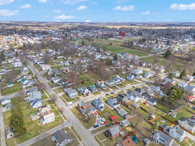 aerial view featuring a residential view