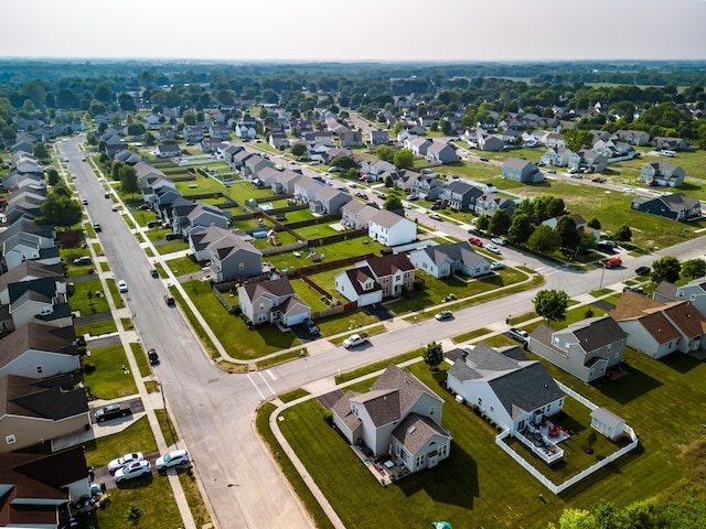 bird's eye view featuring a residential view