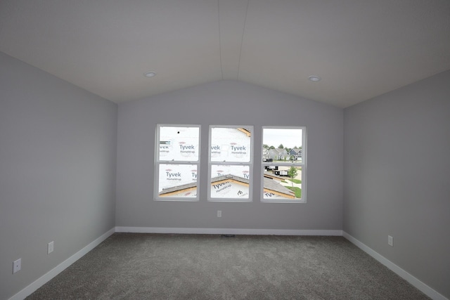 222 Silver Pine Ln, Lewis Center, OH 43035 - empty room featuring vaulted ceiling and carpet