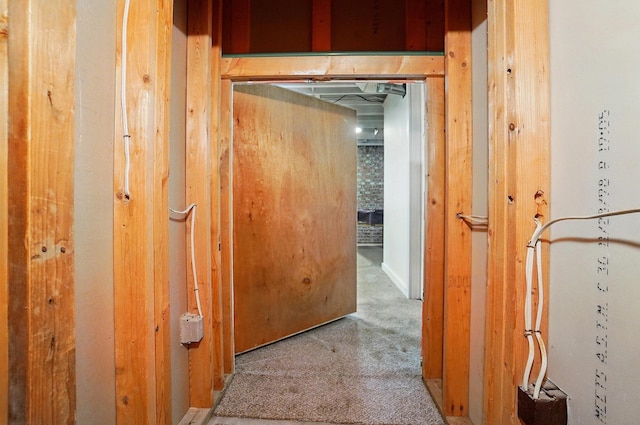 corridor featuring carpet