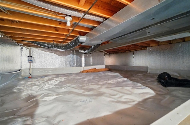 basement with crawl space