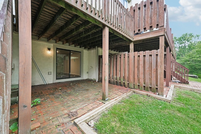 5692 Great Hall Ct, Columbus, OH 43231 - view of patio / terrace featuring stairway