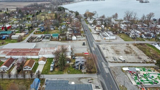 8119 State Route 366, Russells Point, OH 43348 - drone / aerial view with a residential view and a water view
