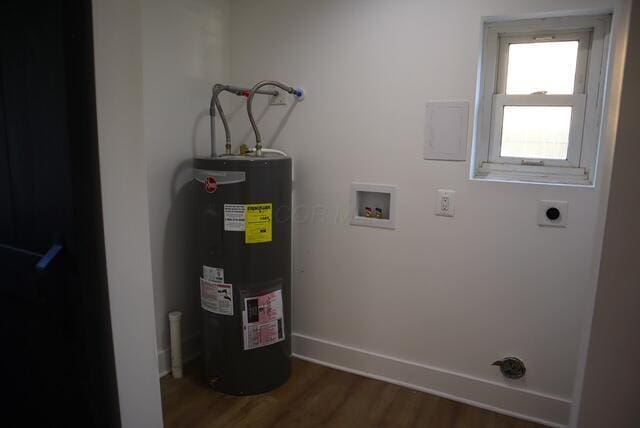 16786 Main St, Williamsport, OH 43164 - utility room featuring electric water heater