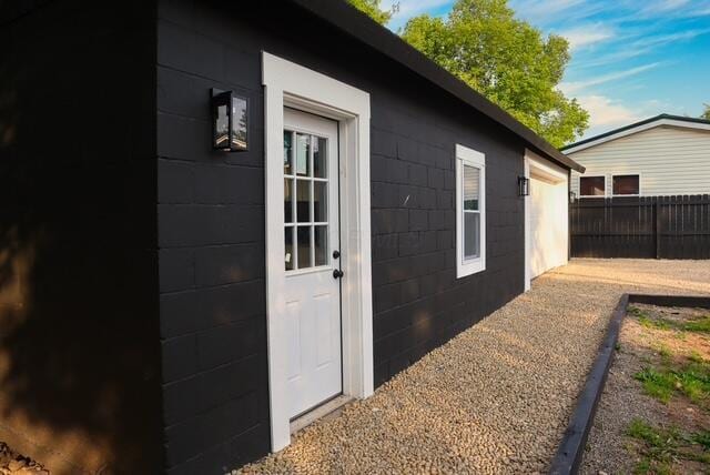 16786 Main St, Williamsport, OH 43164 - view of home's exterior featuring concrete block siding