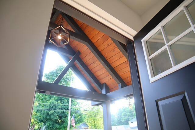 16786 Main St, Williamsport, OH 43164 - detailed view of a wooden ceiling with exposed beams