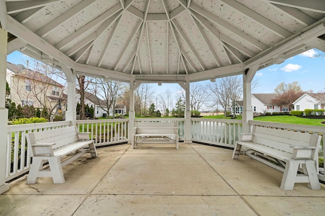 508 Straiton Sq, Westerville, OH 43082 - view of patio / terrace with a gazebo and a residential view