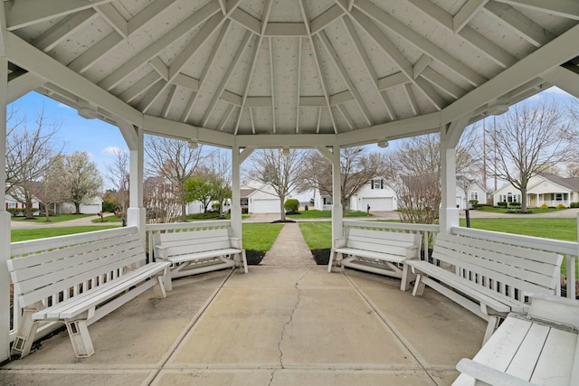 508 Straiton Sq, Westerville, OH 43082 - view of patio / terrace with a residential view and a gazebo