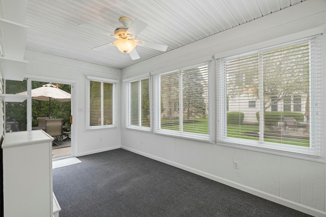 508 Straiton Sq, Westerville, OH 43082 - unfurnished sunroom featuring carpet floors and baseboards