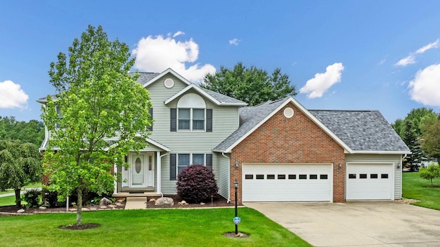 2816 Quail Run Ct, Mansfield, OH 44904 - traditional-style home featuring driveway, a garage, a front lawn, and roof with shingles