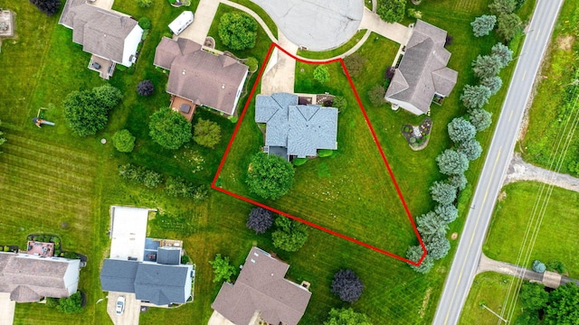 2816 Quail Run Ct, Mansfield, OH 44904 - aerial view of residential area with property parcel outlined