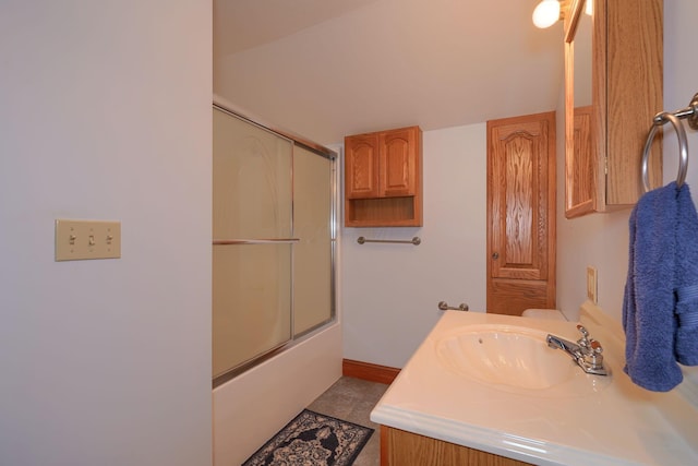 2085 US Highway 62 NE, Washington Court House, OH 43160 - full bath with vanity, shower / bath combination with glass door, and baseboards