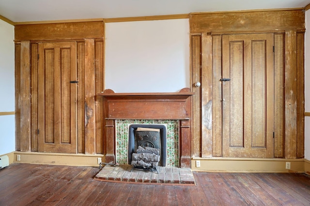 2085 US Highway 62 NE, Washington Court House, OH 43160 - unfurnished living room with a tile fireplace and wood-type flooring