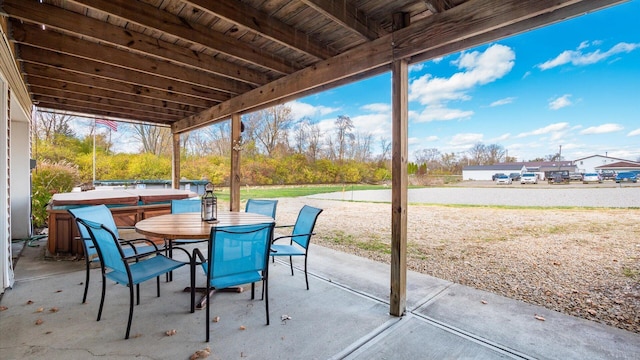view of patio with outdoor dining area