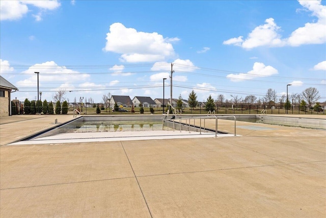exterior space featuring fence