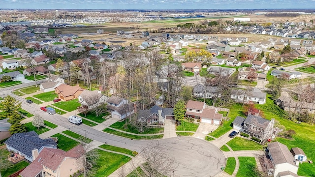 bird's eye view featuring a residential view
