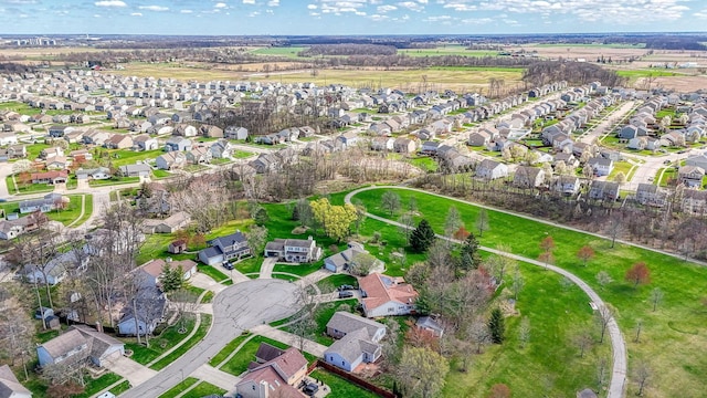 bird's eye view with a residential view