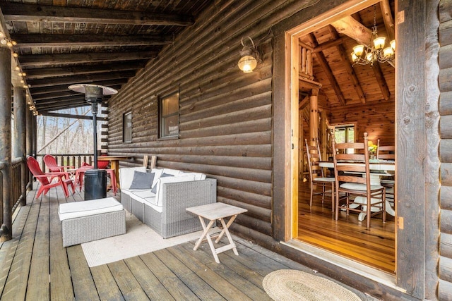 26063 Twin Fls, Rockbridge, OH 43149 - view of wooden deck