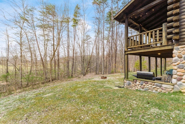 26063 Twin Fls, Rockbridge, OH 43149 - view of yard with a forest view