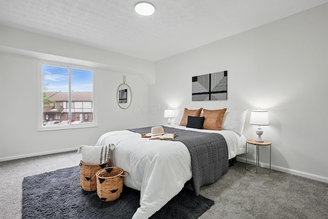 5696 Great Hall Ct, Columbus, OH 43231 - bedroom featuring baseboards, carpet flooring, and a textured ceiling