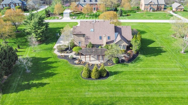 birds eye view of property featuring a residential view