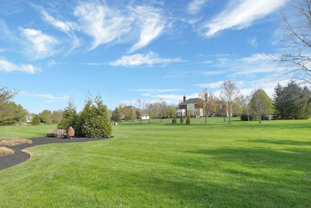 view of home's community featuring a yard