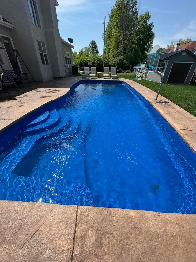 711 James Way, Marion, OH 43302 - outdoor pool featuring a patio
