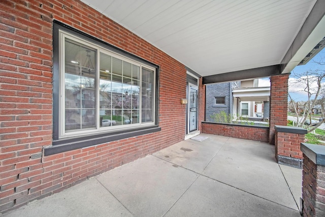 view of patio with covered porch