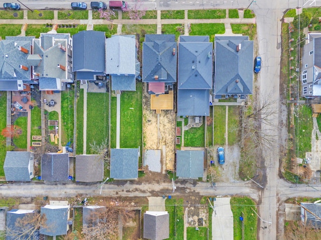 birds eye view of property featuring a residential view