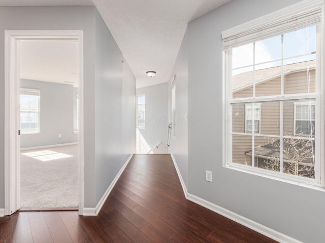6088 Sowerby Ln, Westerville, OH 43081 - hall with baseboards and wood finished floors