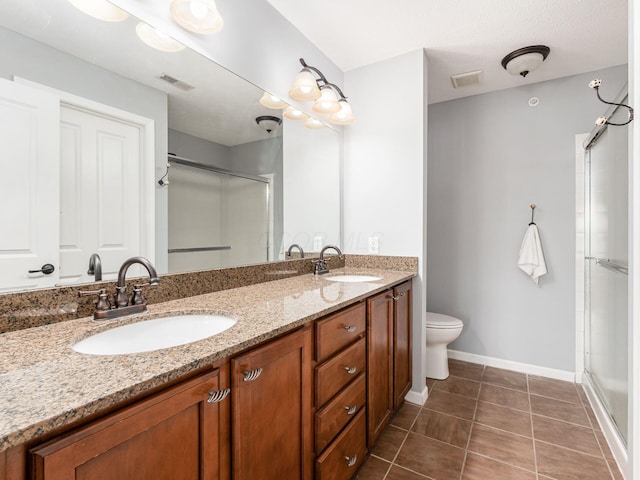 6088 Sowerby Ln, Westerville, OH 43081 - full bath with a sink, a shower stall, and visible vents