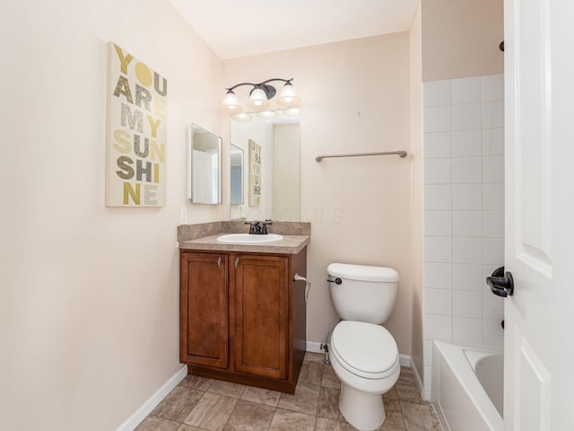 6088 Sowerby Ln, Westerville, OH 43081 - full bath with baseboards, toilet, and vanity