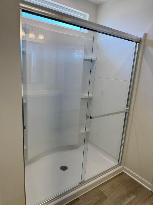 280 Dowler Dr Lot 349, South Bloomfield, OH 43103 - full bath with wood finished floors and a shower stall