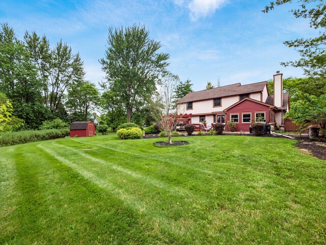 162 Juniper Ave, Westerville, OH 43081 - view of green lawn featuring a shed