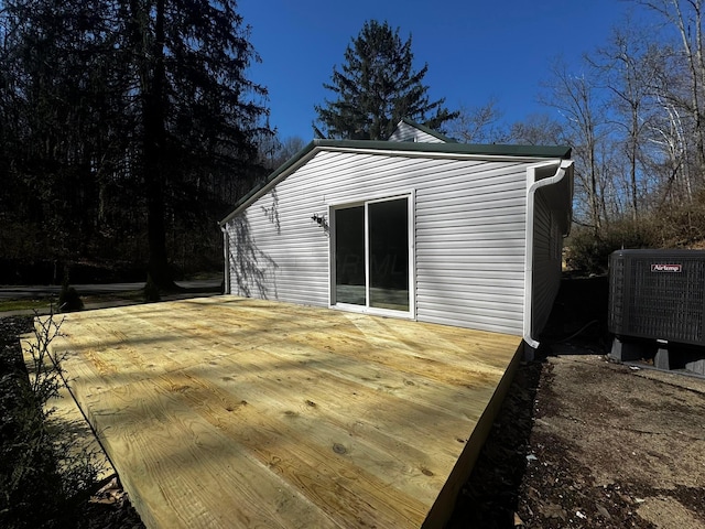 9808 Alderman Rd, Millfield, OH 45761 - wooden deck featuring cooling unit