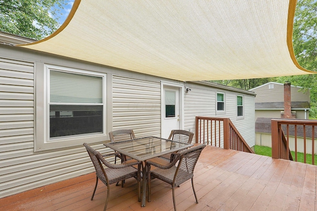 572 Sycamore Dr, Pickerington, OH 43147 - wooden terrace with outdoor dining space