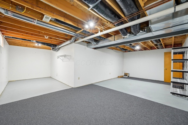 basement with visible vents