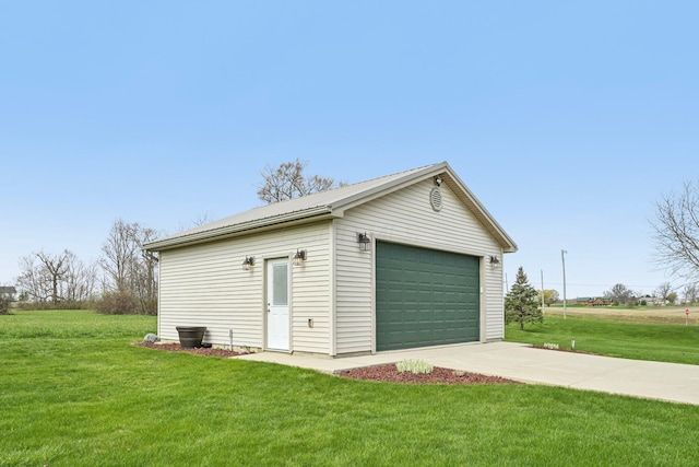garage featuring driveway