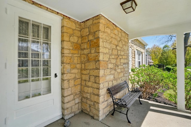 1800 Timberline Dr, Springfield, OH 45504 - view of exterior entry with stone siding and brick siding