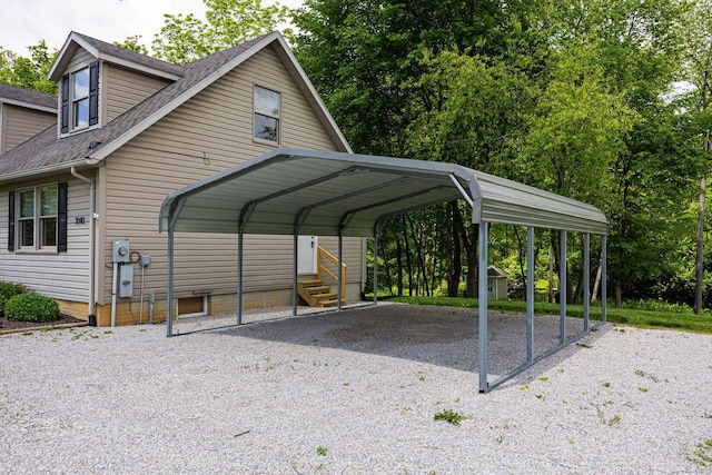 3040 Lafayette Plain City Rd, London, OH 43140 - view of car parking with driveway and a detached carport