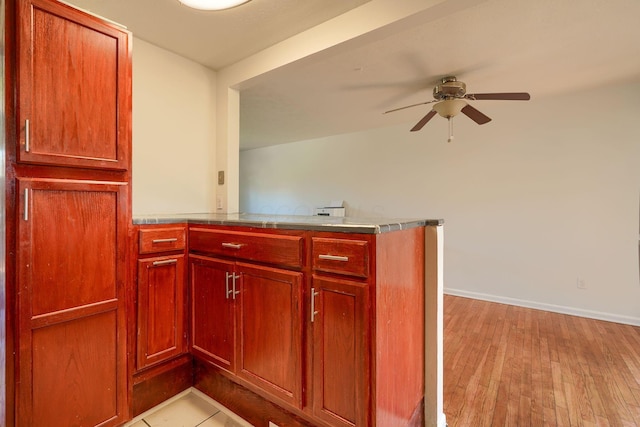 1473 Venice Dr, Columbus, OH 43207 - interior space featuring light wood-style flooring, baseboards, and ceiling fan