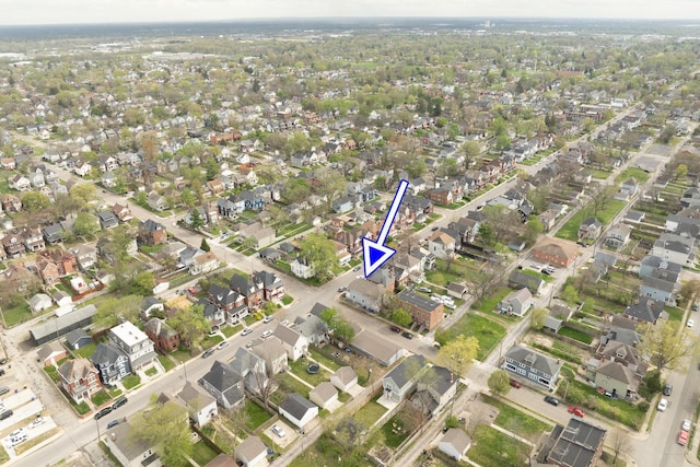 drone / aerial view featuring a residential view
