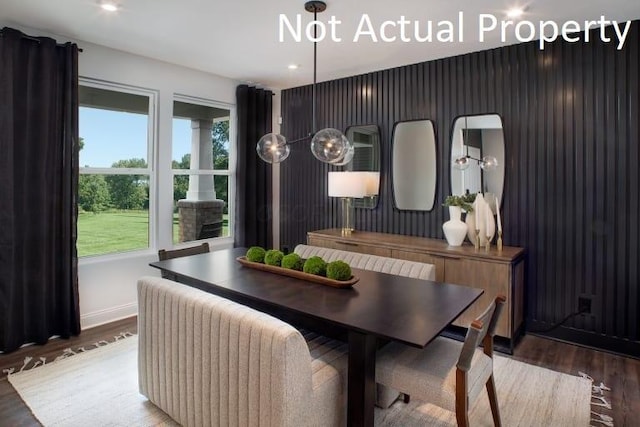 6326 Anguria Dr Lot 244, Hilliard, OH 43026 - dining space with wood finished floors, healthy amount of natural light, and recessed lighting